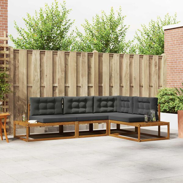 vidaXL V&auml;li diivanikomplekt 4 T&uuml;kk Looduslik ja antriit