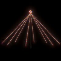 vidaXL jõulupuu tuled, tuppa/õue, 576 LEDi, värviline, 3,6 m