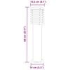 vidaXL &otilde;ue lambipost, must, 60 cm, roostevaba teras