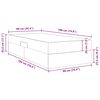 vidaXL Voodi hoiukohaga ja madratsiga Roosa 90 x 190 cm Samet