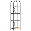 vidaXL Raamatukapp 4 tasandit 40 x 30 x 146 cm Tehispuit K&auml;sit&ouml;&ouml;puu