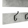 vidaXL Seinale kinnitatav riidepuu riiuliga Betoonhall 90 x 15 x 36 cm