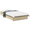 vidaXL Voodiraam ladustamisega Sonoma tamm 80 x 200 cm Tehispuit