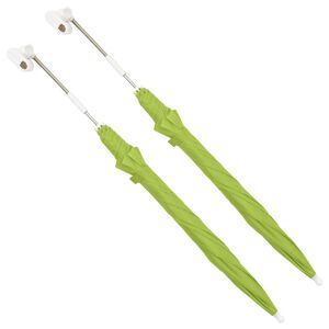vidaXL aiatooli p&auml;ikesevarjud 2 tk, roheline, 105 cm