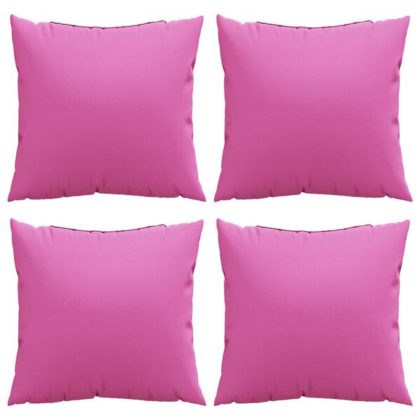 vidaXL Pillirohu Tatt padjaga 4 pcs Roosa 60 x 60 cm Polüesterkangas