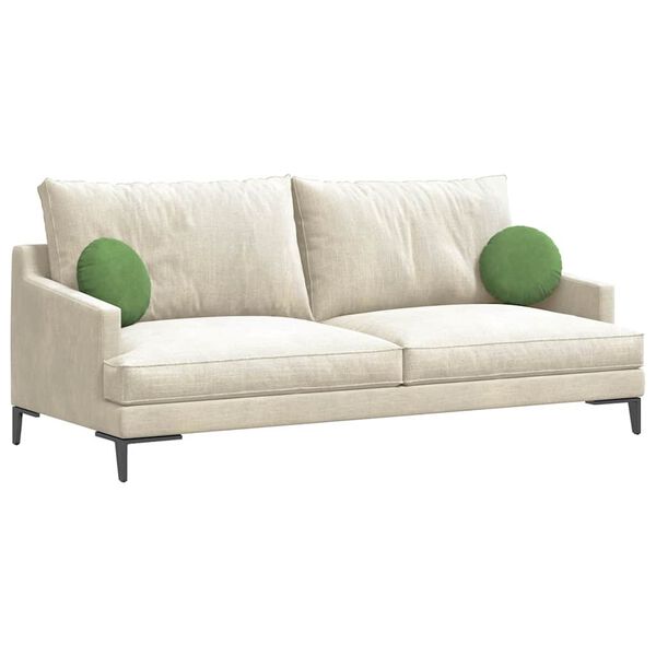 vidaXL Istumispatjad 2 pcs Hele roheline &Oslash; 40 x 13 cm Samet