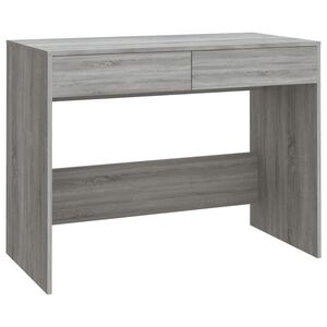 vidaXL kirjutuslaud, hall Sonoma tamm, 101x50x76,5 cm, tehispuit