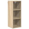 vidaXL Seinakapp Sonoma tamm 30 x 29,5 x 80 cm Tehispuit