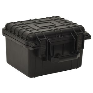 vidaXL kaasaskantav transpordikohver, must, 27 x 25 x 18 cm, PP
