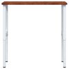 vidaXL töölaud, tumepruun, 100x60x(71,5-98) cm, tammepuit, ristkülik