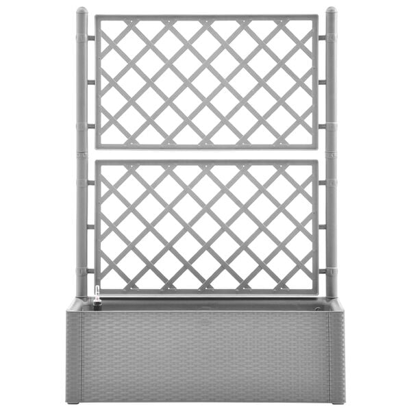 vidaXL peenrakast võre ja kastmissüsteemiga, hall
