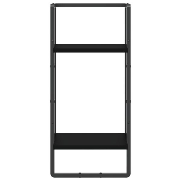 vidaXL latiga seinariiul, must, 30 x 25 x 65 cm