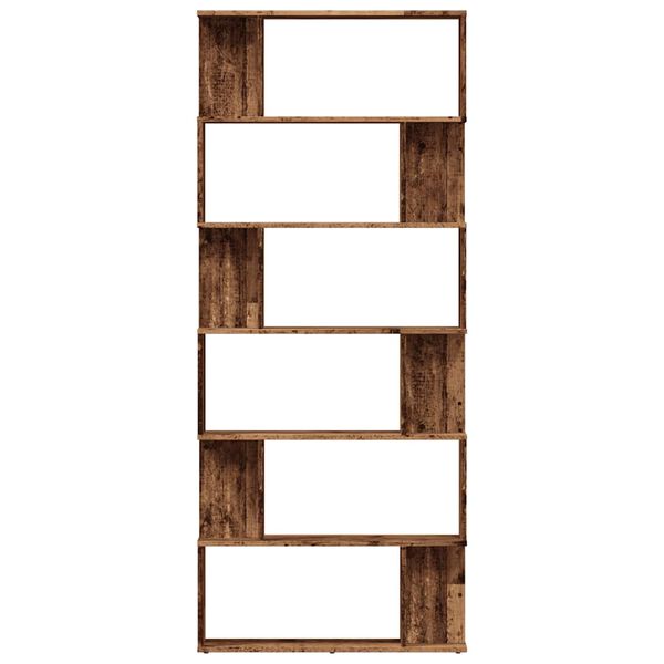 vidaXL raamatukapp Vana puit 80x24x192 cm Engineered Wood