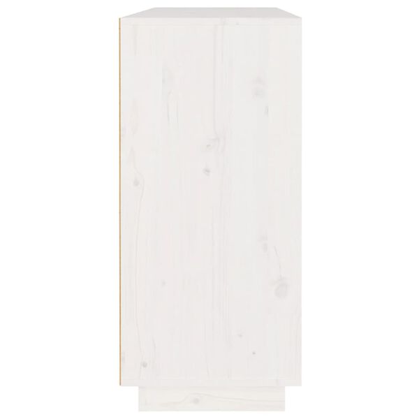 vidaXL puhvetkapp, valge, 110 x 34 x 75 cm, m&auml;nnipuit