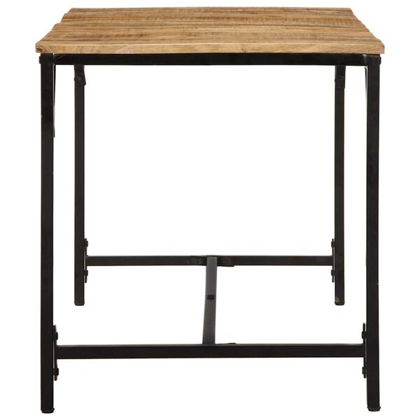 vidaXL söögilaud, 140 x 70 x 75 cm, töötlemata mangopuit