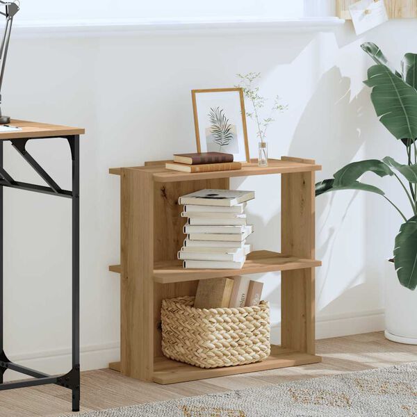 vidaXL ruumijagaja 3 korrust, k&auml;sit&ouml;&ouml;tamm, 60x30x60 cm, tehispuit