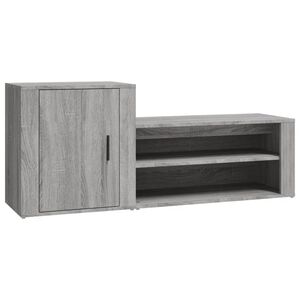 vidaXL kingakapp, hall Sonoma tamm, 130x35x54 cm, tehispuit