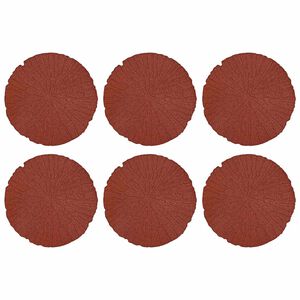 vidaXL Sammukhind 6 pcs Punane &Oslash; 45 x 1,8 cm Kumm