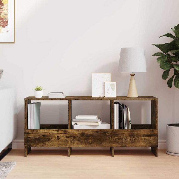 vidaXL Ajakirja riiul Suitsetatud tamm 102 x 30 x 45 cm