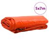 vidaXL Tarpaulin 650g / m² Oranž 5 x 7 m Lõuend PVC kattega