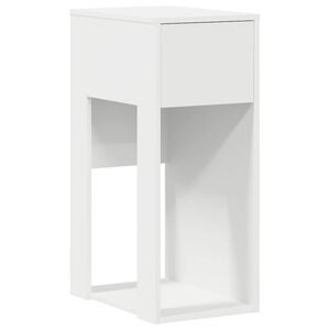 vidaXL Arvutitorni alus Sahtliga Valge 30x44x74 cm