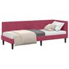 vidaXL Nurgavoodi raam peaga Veinpunane 80 cm x 200 cm Samet