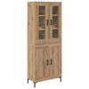 vidaXL K&otilde;rgushein 2 pcs K&auml;sit&ouml;&ouml;puu 69,5 x 34 x 180 cm Tehispuit