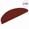 vidaXL isekleepuvad trepimatid, 10 tk, 56 x 17 x 3 cm, bordoopunased, poolringikujulised