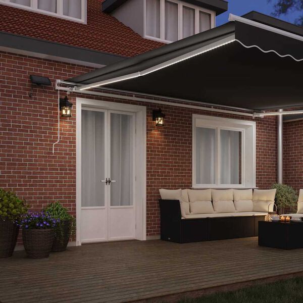 vidaXL Varikatus koos Valge 4,5 × 3,5 m Metall