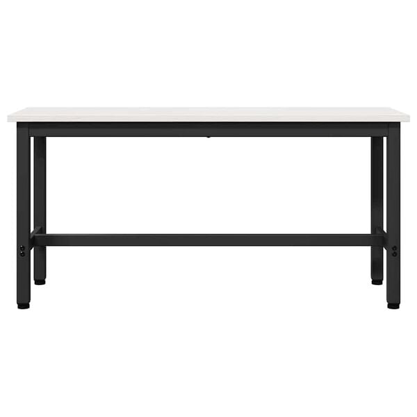 vidaXL S&ouml;&ouml;gipenks Valge 100 x 32,5 x 49 cm T&auml;ispuidust m&auml;nnipuit