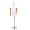 vidaXL Reguleeritav 120-150 cm Mannekeen Alusega Unisex PP Valge