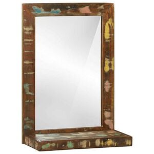vidaXL Vannitoa peegel Pruun 50 x 22 x 70 cm Tugev taastatud puit