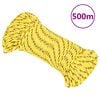 vidaXL paadik&ouml;is, kollane, 3 mm, 500 m, pol&uuml;prop&uuml;leen