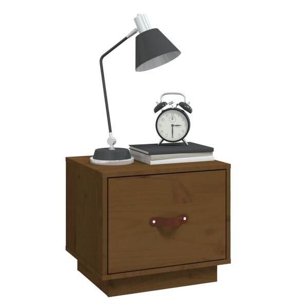 vidaXL &ouml;&ouml;kapid 2 tk, meepruun, 40x34x35 cm, m&auml;nnipuit