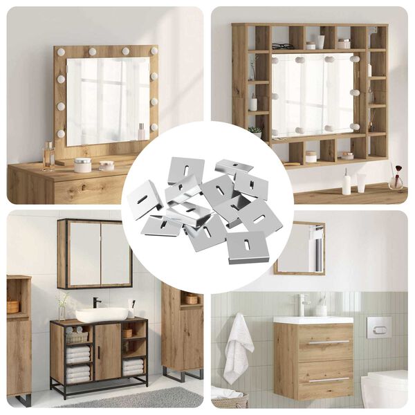 vidaXL Peegli hoidik 340 pcs Nikkel 35 x 30 x 8,3 mm Teras