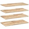 vidaXL ujuvad riiulid 4 tk 80 x 40 x 2 cm t&ouml;&ouml;tlemata t&auml;ispuidust akaatsia