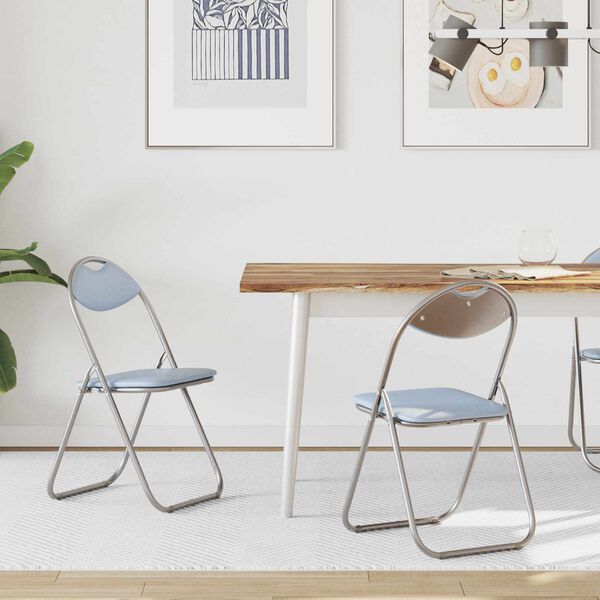 vidaXL Kokkupandav tool 2 pcs Hall 48 x 43,5 x 81 cm Kunstnahk