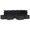 vidaXL Diivanikomplekt padjaga 6 pcs pol&uuml;rotang