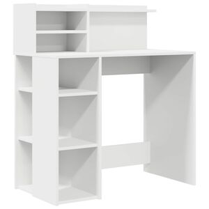 vidaXL Laud Valge Tehispuit 90 x 48 x 101,5 cm