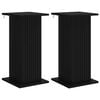 vidaXL Taimede alus 2 tk Must 30,5 x 30 x 60,5 cm Tehispuit