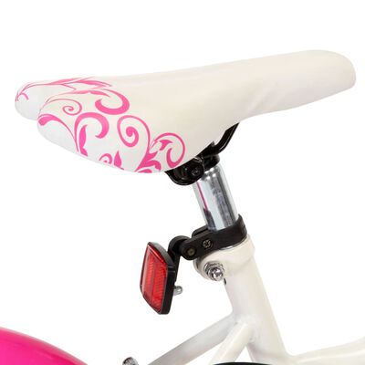 vidaXL laste jalgratas 24'', roosa ja valge