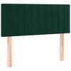 vidaXL voodiraam peats, tumeroheline, 100x5x78/88 cm, samet