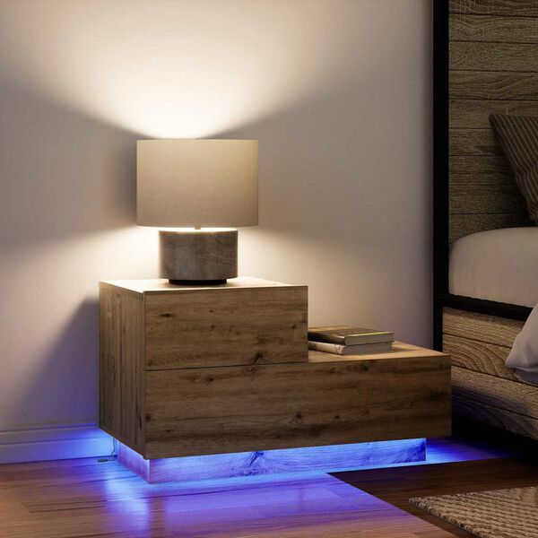 vidaXL &Ouml;&ouml;lambi kapp sahtliga K&auml;sit&ouml;&ouml;puu 70 x 36 x 40,5 cm Tehispuit