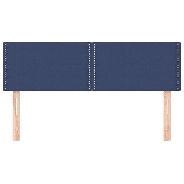 vidaXL voodipeatsid, sinine, 144x5x78/88 cm, kangas