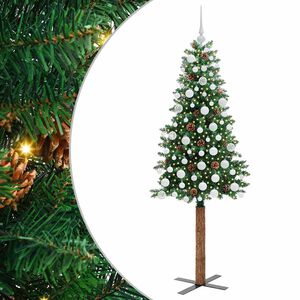 vidaXL Peen j&otilde;ulupuu koos alusega Roheline 180 cm PVC ja tahke m&auml;nd