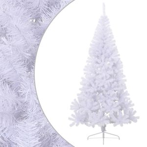 vidaXL poolik kunstkuusk alusega, valge, 240 cm, PVC