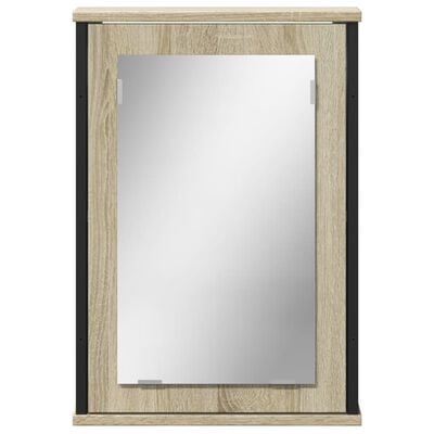 vidaXL vannitoa peegelkapp, Sonoma tamm, 42 x 12 x 60 cm, tehispuit