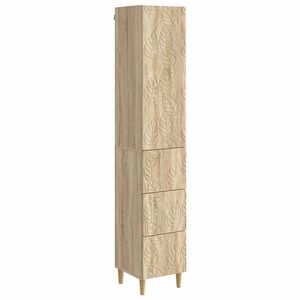 vidaXL Kapi Komplekt 2 pcs Sonoma tamm 33 x 34,5 x 90 cm Tehispuit