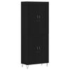 vidaXL K&otilde;rgushein 2 pcs Must tamm 69,5 x 34 x 180 cm Tehispuit