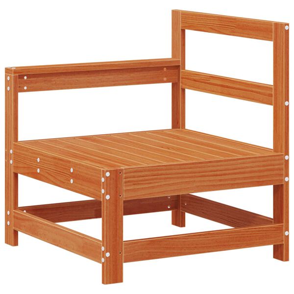 vidaXL Aia lounge komplekt 5 pcs Vahapunane Tahke m&auml;nd